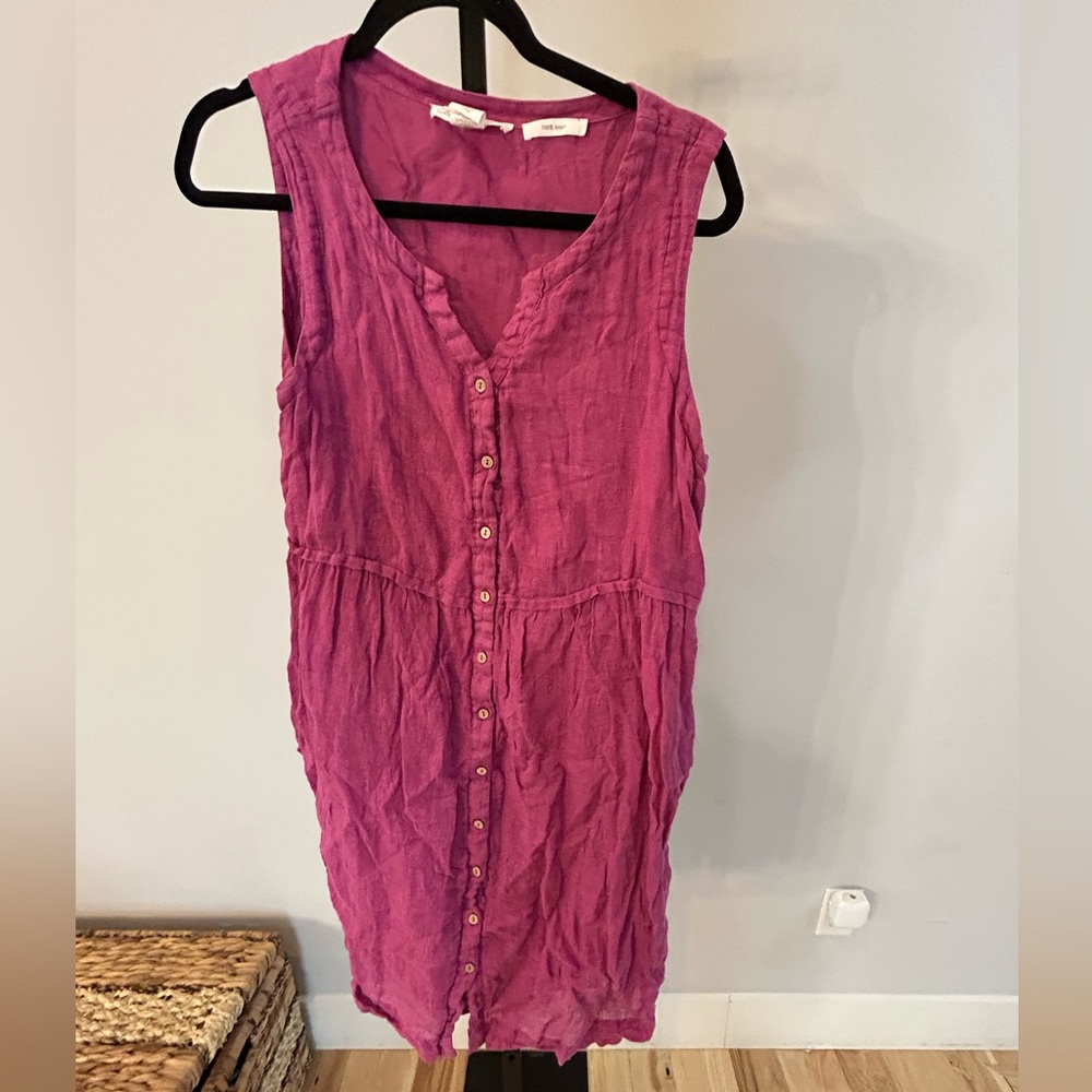 C & C California linen dress size medium